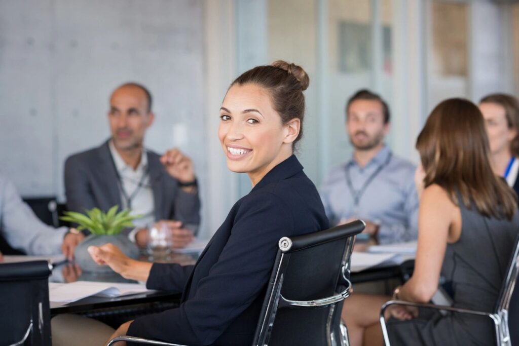 smiling professional. Business image